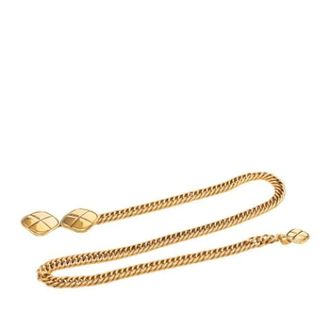 Chanel Pre-owned Vintage Metal Belt - female - Chanel Vintage - Vintage Belts - Yellow - ONE SIZE - Pre-owned