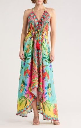 Ranee&rsquo;s High-Low Halter Maxi Dress in Multicolor at Nordstrom Rack, Size One Size Oz