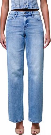 Hidden Jeans Womens Mid Rise Dad Jeans In Vintage Wash