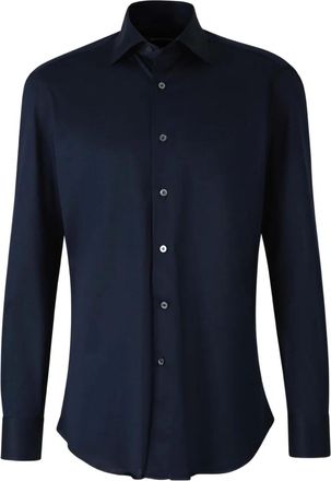 Fray sleek button-up shirt - Blue