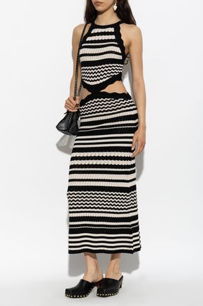 Akep Dress With Side Cut-outs, Womens, Black