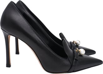 Jimmy Choo London Felicitie 95 Pumps in Black Leather