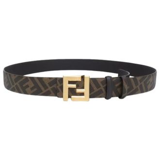 Fendi Pre-owned Canvas Belt - - Pre-owned - Uomo - Marrone - ONE SIZE