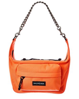 Balenciaga Raver Medium Canvas Shoulder Bag