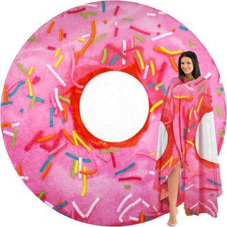Zulay Kitchen Pink Donut Throw Blanket for Kids and Adults, 36 Inch