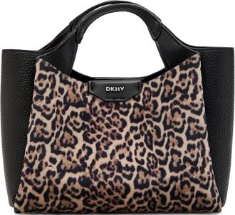 DKNY Borsa a tracolla Willa mini leopardata - Nero