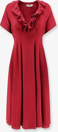 Alberta Ferretti Vestito in viscosa con rouches - ALBERTA FERRETTI - gender_Woman