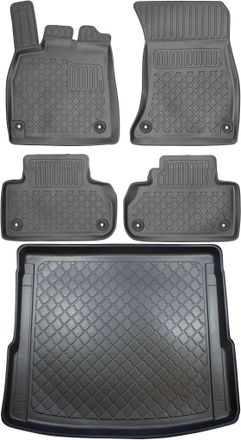 OEM Audi Q5 Ii Suv Desde Enero De 2017. Juego De Alfombrillas Para Coche Y Maletero