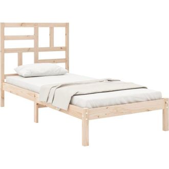 vidaXL Bed Frame without Mattress Solid Wood 90x200 cm vidaXL