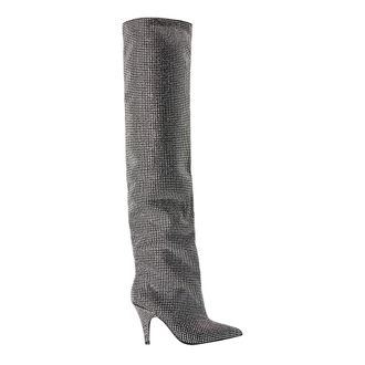 Steve Madden Dames Mazer R Leren Thigh-High Boots (Zwart)