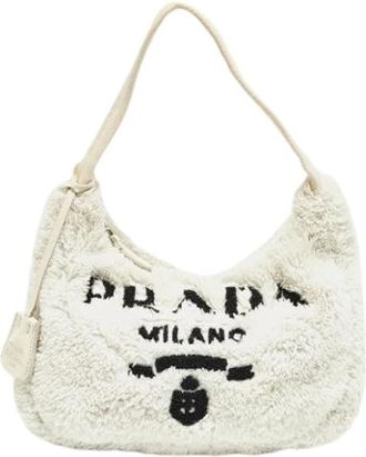 Prada Pre-owned Vintage Schoudertas - Dames - Vintage Schoudertas - Wit - ONE Size - Vintage