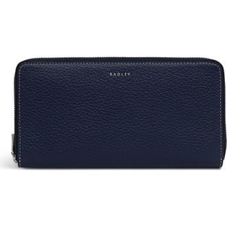 Radley London Dukes Place Large Zip Around Wallet in Naval at Nordstrom