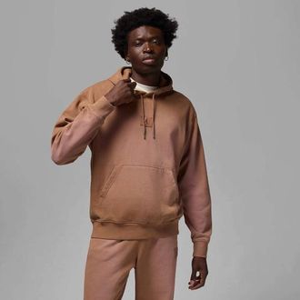 Nike Jordan Mens Flight Wash Fleece Pullover - Archaeo Brown Size XXL