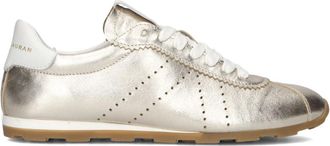 Stefano Lauran Gouden Lage Sneakers voor Dames - Dames - Sneakers - Geel - 40 EU - Su&egrave;de - Schoenen