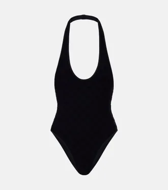 Gucci Ba&ntilde;ador de jersey con rizo GG