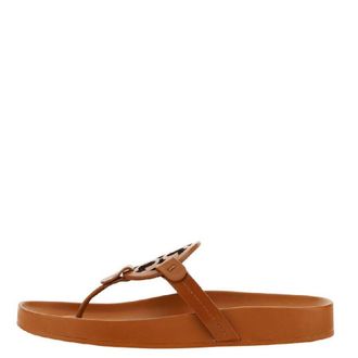 Tory Burch Miller Cloud Leather Thong Sandals, Size 8