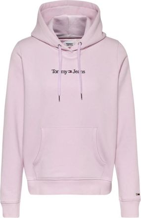 Tommy Jeans Lineaire Hoodie in roze - Dames - Hoodies - Roze - XS - Hoodies & sweatvesten