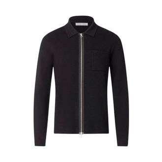 Sams&oslash;e & Sams&oslash;e Polo Guna Full Zip - Tops - Hombre - Negro - 2XL