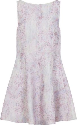 Alberta Ferretti Printed Organza Mini Dress
