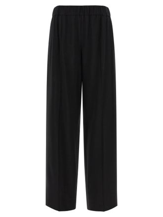 Dolce & Gabbana Loose Leg Pantaloni Nero-Donna