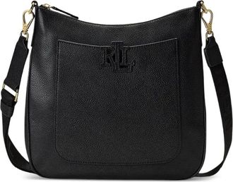 Lauren Ralph Lauren large Cameryn cross body bag - women - Leather/Polyester - One Size - Black