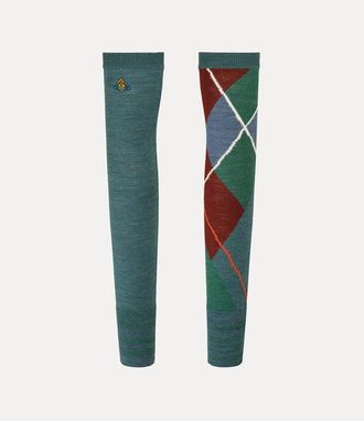 Vivienne Westwood Argyle Arm Warmers Wool Multi One Size Unisex