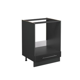 Vicco Mobile Per Forno Da Incasso Fame-line, Antracite Lucido, 60 Cm, Pl Marmo, Vicco