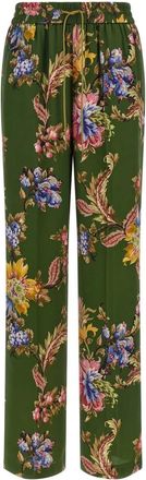 Etro Rechte broek - Dames - Straight fit broeken - Veelkleurig - S - Broeken