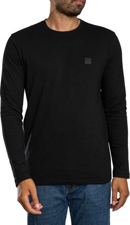 HUGO BOSS Tacks T-Shirt Met Lange Mouwen, Zwart