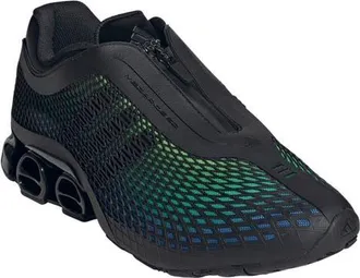adidas Megaride S2 Zip Sneaker in Core Black/Screaming Green at Nordstrom, Size 10.5