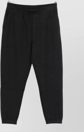 Emporio Armani sweatpants trousers back pockets ribbed cuffs