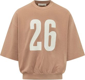 Fear of God Hoodies & sweatvesten, Heren, Bruin, S, Katoen, 3/4 Mouw Ronde Hals