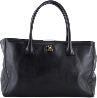 Chanel Cerf Executive Leather Medium tote bag - Zwart