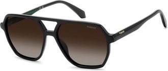 Polaroid PLD 4218/S 807/LA Mens Sunglasses Black Size 56