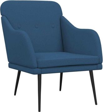 vidaXL Sill&oacute;n De Tela Azul 63x76x80 Cm Vidaxl