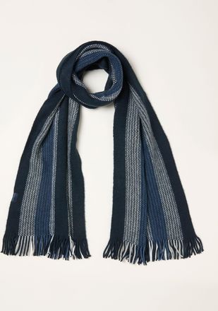 Fat Face FatFace Chris Navy Textured Scarf