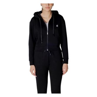 A|X Armani Exchange Dames, Sweatshirts & Hoodies, Zwart, Maat: S Katoen