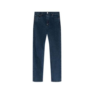 Kenzo Straight Jeans, male, Blue, Size: W32 Signature Straight Jeans