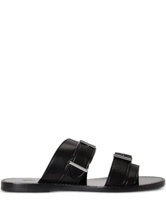 Polo Ralph Lauren toe-strap-detail flat sandals - Black