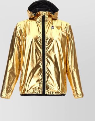Comme Des Gar&ccedil;ons k-way jacket with hood and shiny finish