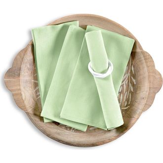 Solino Home Linen Dinner Napkins - Fete, 20 x 20 in Pastel Green at Nordstrom, Size Large