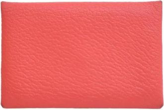 Herm&egrave;s Pre-owned Wallets, female, Pink, Size: ONE SIZE Pre-owned Card Holder