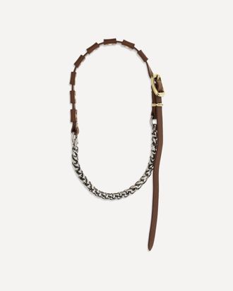 Miu Miu Leather Necklace Female UNI