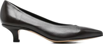 Pomme D'Or pointed-toe leather pumps - women - Leather/Calf Leather/Calf Leather - 37.5 - Brown