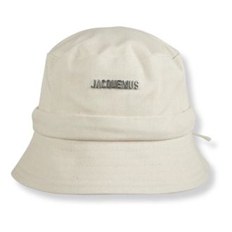 Jacquemus Hats, female, White, Size: 58 CM The Gadjo Bucket Hat