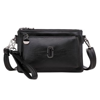 Generic Handbag for Small Bag WomenS Bag All Pu Leather Shoulder Messenger Bag Fashion Mobile Phone Change Small Square Bag Large Capacity Mobile Phone Bag Me