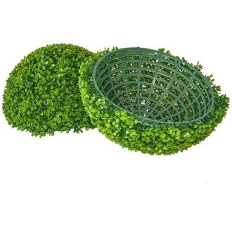 Trade Shop Trade Shop - Pianta Artificiale Palla Diametro 30cm Decorativa Finta Verde Erba Sintetica