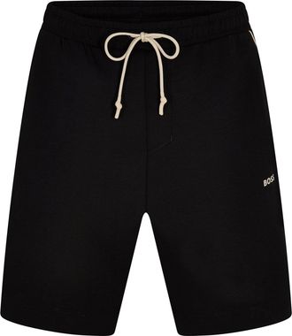 HUGO BOSS Mens Hbg Headlo 1 Fleece Shorts in Black - Size Medium