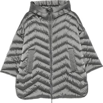 Seventy Giacca trapuntata con cappuccio e motivo chevron - Grigio