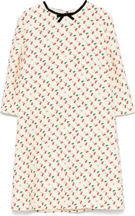 Valentino Garavani Abito con motivo ciliegie - Toni neutri